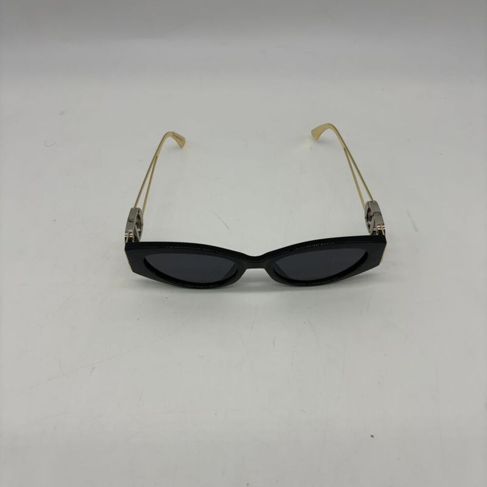 Dior Black Cat-Eye Sunglasses with Gold Accent